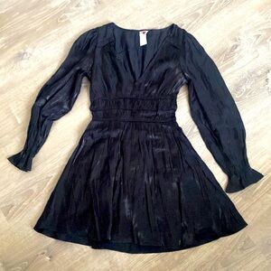 New Black Silky Dress